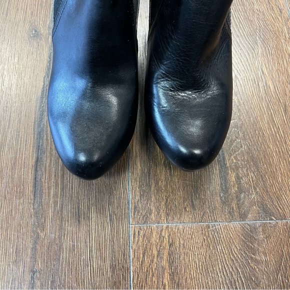 Adrienne Vittadini Leather Platform Heeled Ankle Boots SZ 7 - Picture 3 of 7